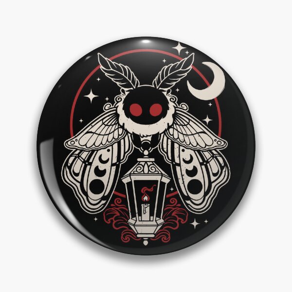 Item preview, Cute Mothman with Lantern - Red and White Spooky Cryptid Art designed and sold by NemiMakeit.