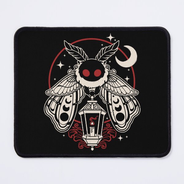 Item preview, Cute Mothman with Lantern - Red and White Spooky Cryptid Art designed and sold by NemiMakeit.