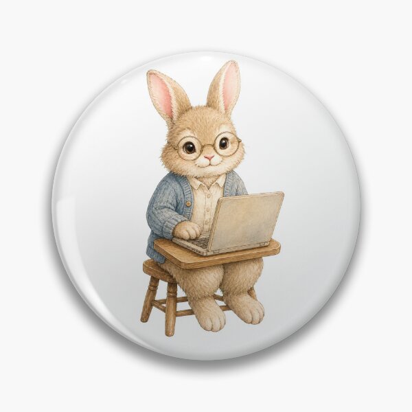 Item preview, Cute Bunny Programmer designed and sold by photoparadise22.