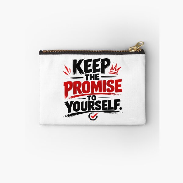 Item preview, Keep the Promise to Yourself – Bold Motivational Typography | Self Discipline Quote designed and sold by Lovestickerco.