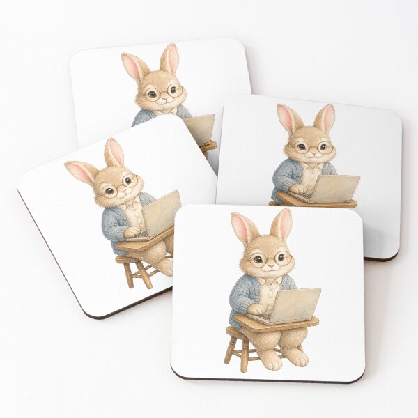 Item preview, Cute Bunny Programmer designed and sold by photoparadise22.