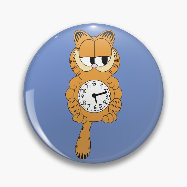 Item preview, Lasagna Cat Clock designed and sold by SnailMailDesign.