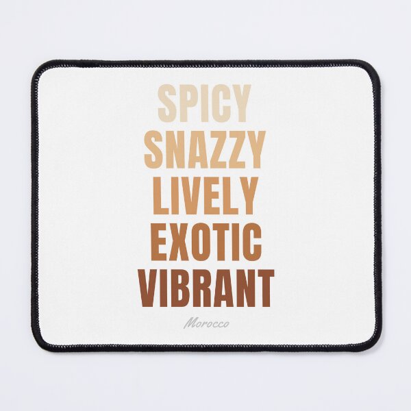 Item preview, Morocco Typography, Spicy Snazzy Lively Exotic Vibrant Wall Art designed and sold by MarkedArtPrints.