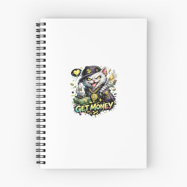 Item preview, Get Money Street Cat Sticker designed and sold by Revanthshoppy.