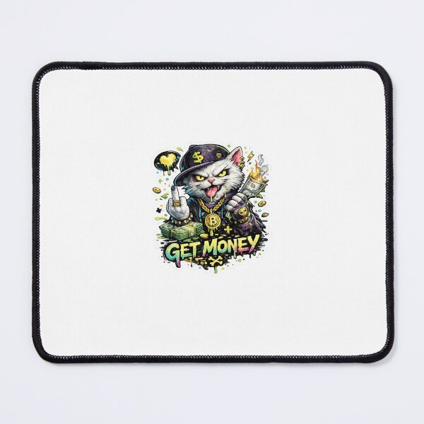 Item preview, Get Money Street Cat Sticker designed and sold by Revanthshoppy.