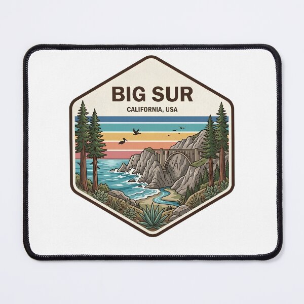 Item preview, Big Sur California Vintage Highway Coastal View designed and sold by LittleArij.