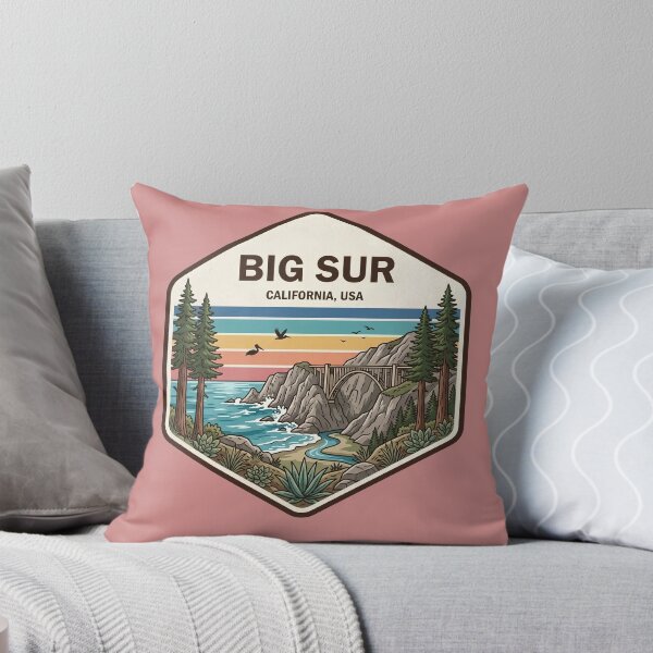 Item preview, Big Sur California Vintage Highway Coastal View designed and sold by LittleArij.