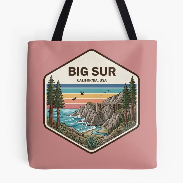 Item preview, Big Sur California Vintage Highway Coastal View designed and sold by LittleArij.