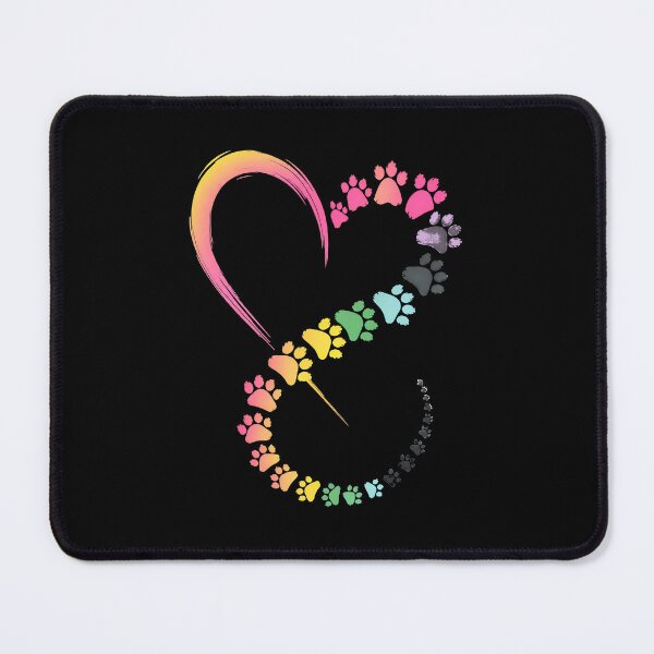 Item preview, Rainbow Heart Paw Print Art designed and sold by SoyLamderma.