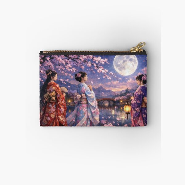 Item preview, Moonlit night under cherry blossoms designed and sold by Sigtrix.