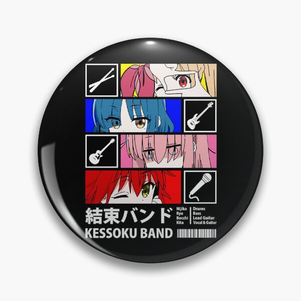 Item preview, Anime Rock Band Member Portraits Music Gear designed and sold by eshoppingsale.