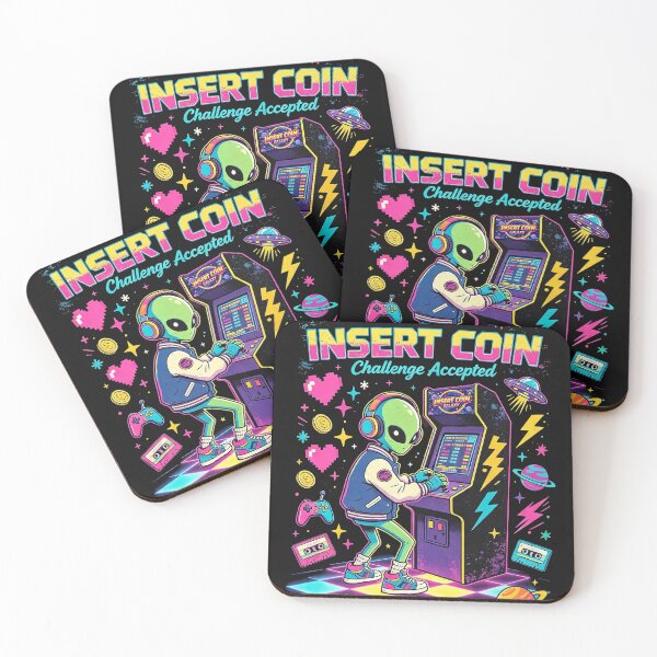 Item preview, Insert Coin Alien Arcade Gamer designed and sold by NatalieJeans.