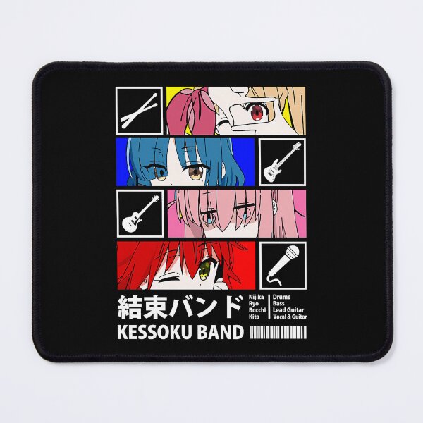 Item preview, Anime Rock Band Member Portraits Music Gear designed and sold by eshoppingsale.