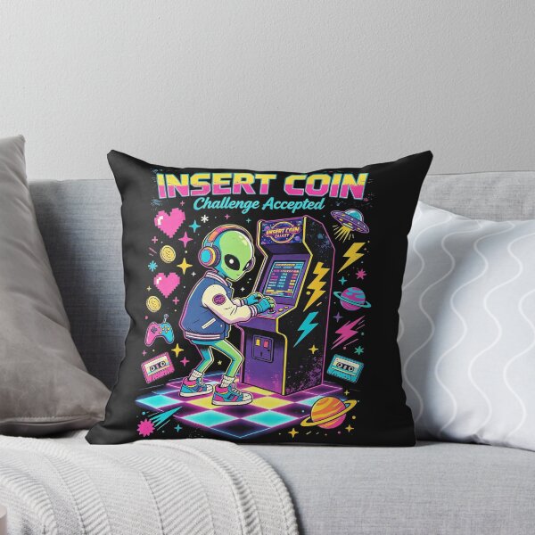 Item preview, Insert Coin Alien Arcade Gamer designed and sold by NatalieJeans.