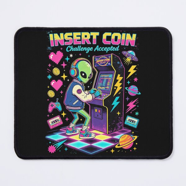 Item preview, Insert Coin Alien Arcade Gamer designed and sold by NatalieJeans.