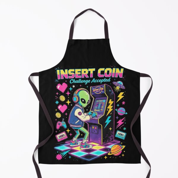 Item preview, Insert Coin Alien Arcade Gamer designed and sold by NatalieJeans.