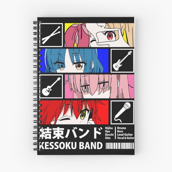 Item preview, Anime Rock Band Member Portraits Music Gear designed and sold by eshoppingsale.