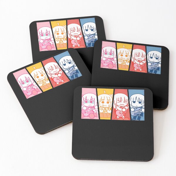 Item preview, Anime Rock Band Four Panel Chibi Character designed and sold by eshoppingsale.