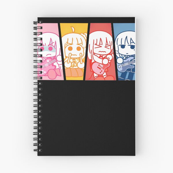 Item preview, Anime Rock Band Four Panel Chibi Character designed and sold by eshoppingsale.