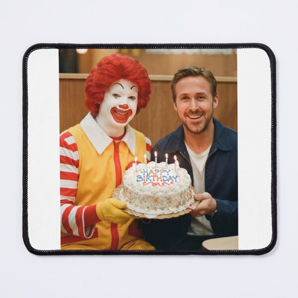 Item preview, Ryan gosling Ronald mcdonald mcdonalds grimace meme memes funny parody christmas birthday designed and sold by CheeseBlueprint.