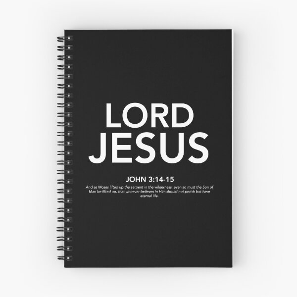 Item preview, English - Lord Jesus John 3:14-15 White Text designed and sold by Believe-Jesus.