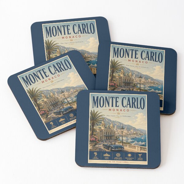 Item preview, Vintage Monte Carlo - Monaco Poster designed and sold by GoodOldVintage.