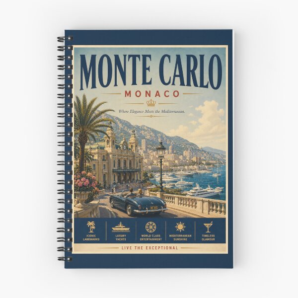 Item preview, Vintage Monte Carlo - Monaco Poster designed and sold by GoodOldVintage.