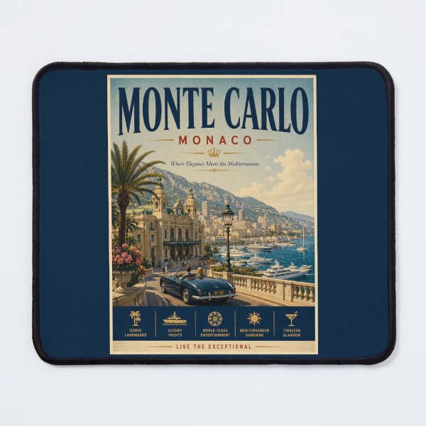 Item preview, Vintage Monte Carlo - Monaco Poster designed and sold by GoodOldVintage.