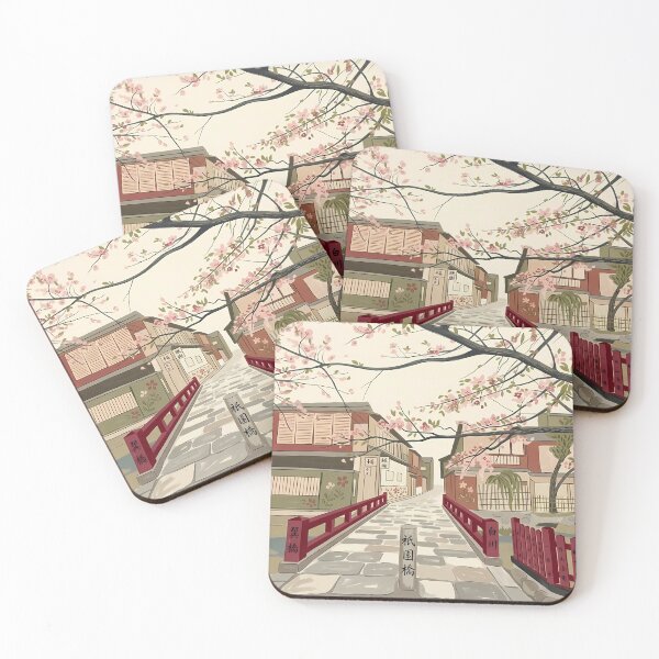 Item preview, Historical Street In Kyoto Japan With SAKURA TREE designed and sold by Arch & Avenue.