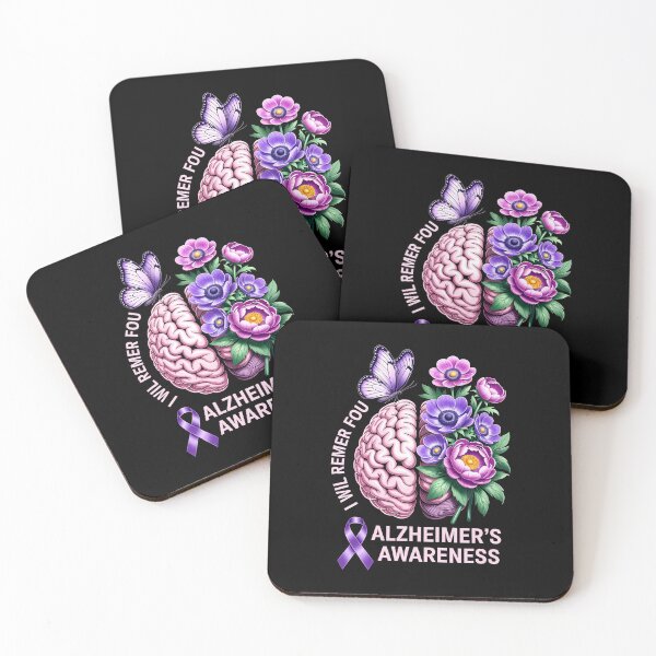 Item preview, Alzheimer’s Awareness – Brain Flowers Butterfly Support Illustration designed and sold by jkrphoto.