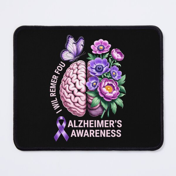 Item preview, Alzheimer’s Awareness – Brain Flowers Butterfly Support Illustration designed and sold by jkrphoto.