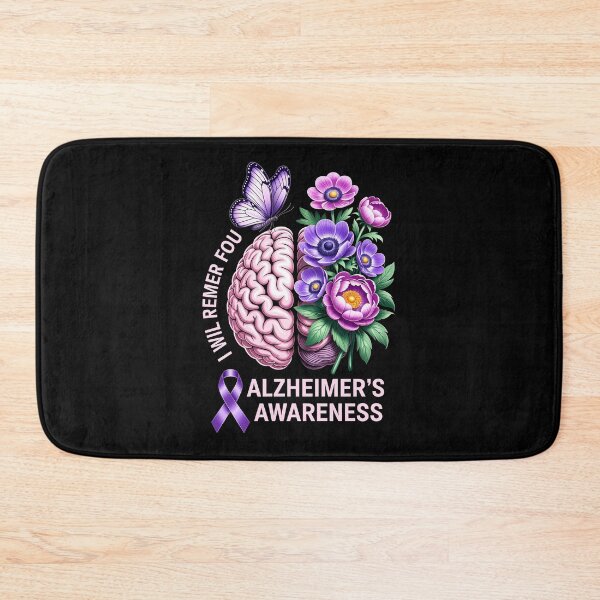 Item preview, Alzheimer’s Awareness – Brain Flowers Butterfly Support Illustration designed and sold by jkrphoto.