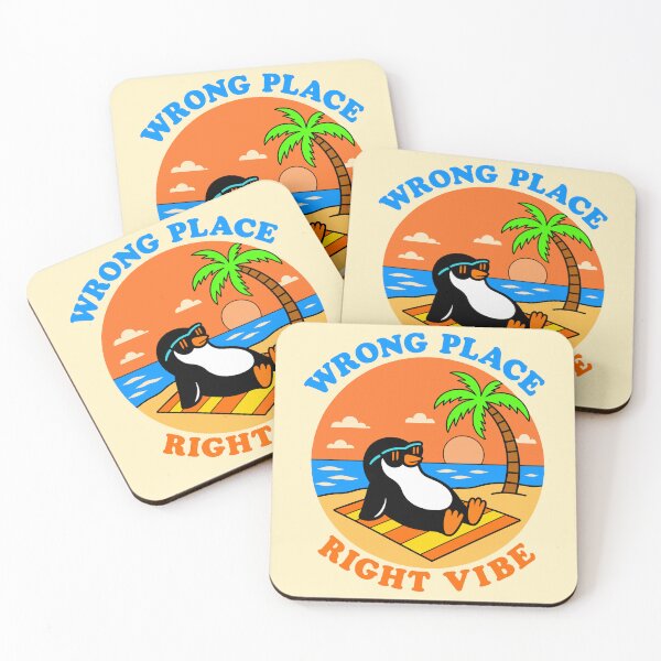 Item preview, Wrong Place, Right Vibe - Chill Penguin designed and sold by Regal Rev.
