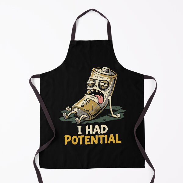Item preview, I Had Potential Funny Dead Battery Science Pun designed and sold by Sekla-Studio.