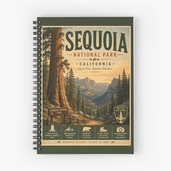 Item preview, Sequoia National Park - California designed and sold by GoodOldVintage.