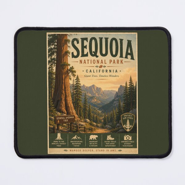 Item preview, Sequoia National Park - California designed and sold by GoodOldVintage.