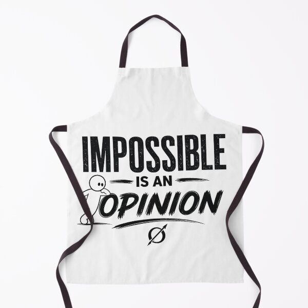 Item preview, Impossible Is an Opinion | Minimal Motivational Mindset Quote | Zero Mindset #009 designed and sold by RestartFromZero.