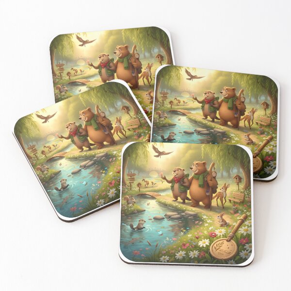 Item preview, Happy Beaver Adventures – A Walk Along Whispering River designed and sold by Clothes With Smiling Animals Walt Gral.