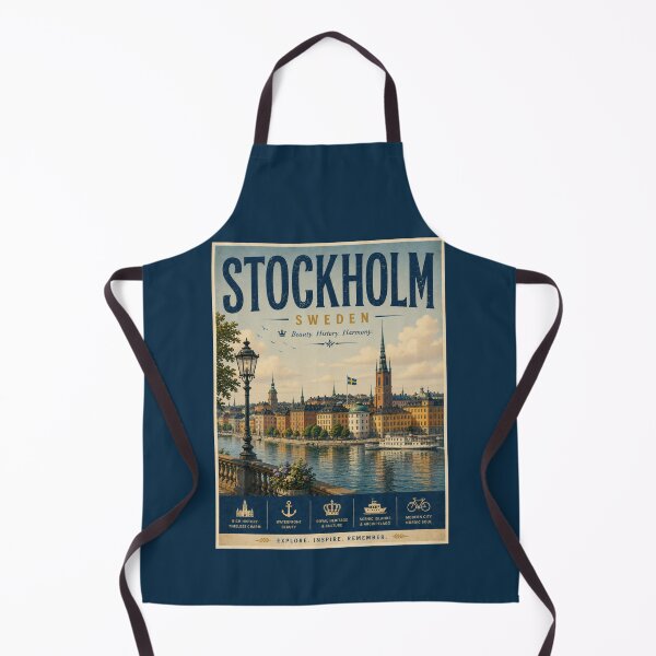 Item preview, Vintage Stockholm - Sweden Poster designed and sold by GoodOldVintage.