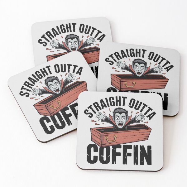 Item preview, Straight Outta Coffin – Funny Halloween Vampire Design designed and sold by Jollys-ArtShop.
