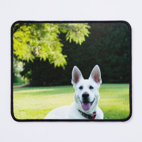 Item preview, Animals - White Shepherd Dog, Summer Relaxation on Lawn designed and sold by World-Pets.