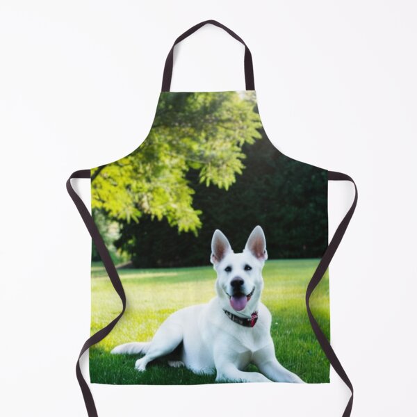 Item preview, Animals - White Shepherd Dog, Summer Relaxation on Lawn designed and sold by World-Pets.