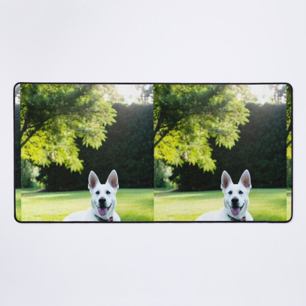 Item preview, Animals - White Shepherd Dog, Summer Relaxation on Lawn designed and sold by World-Pets.