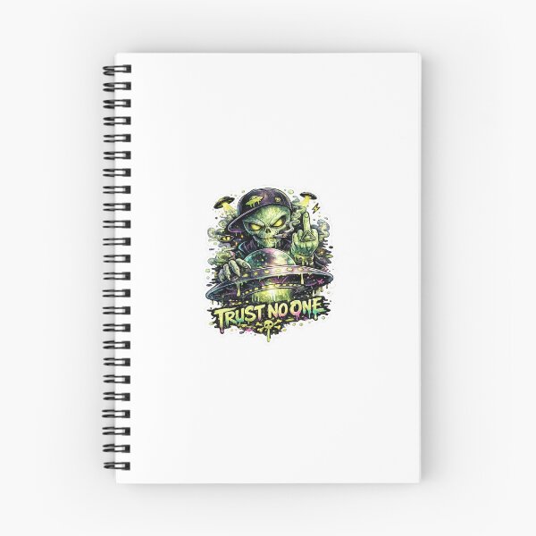 Item preview, Trust No One Alien UFO Sticker designed and sold by Revanthshoppy.