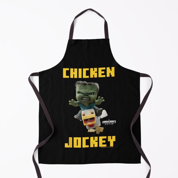 Item preview, Blocky Chicken Jockey Gamer Typography Art designed and sold by cpapro77.