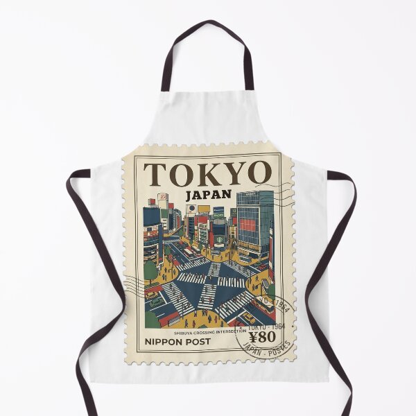Item preview, Vintage Shibuya Crossing Tokyo Japan Travel Stamp designed and sold by k3rstman1.
