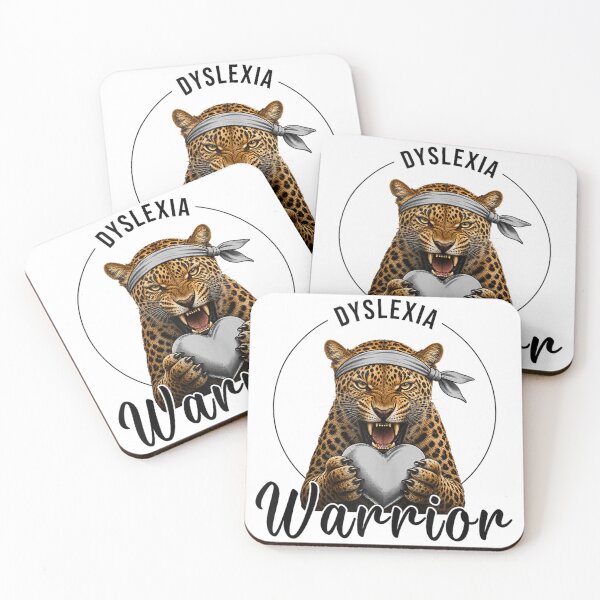 Item preview, Dyslexia Warrior Leopard Heart Vintage Awareness Support Graphic designed and sold by mari-kayden.