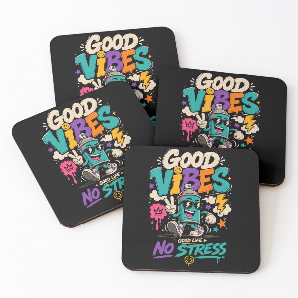 Item preview, Good Vibes. Good Life. No Stress. designed and sold by DreamPrintForge.