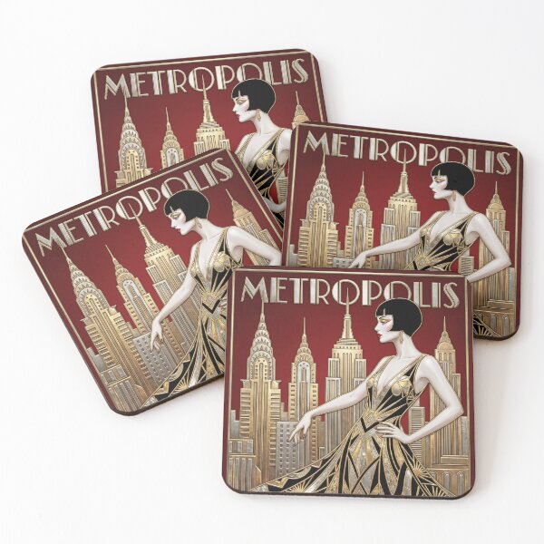 Item preview, Metropolis Art Deco Poster designed and sold by Andy Gambino Art.