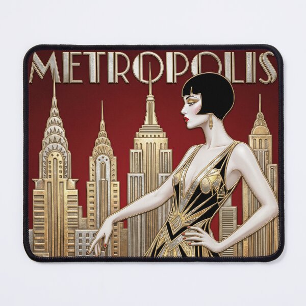 Item preview, Metropolis Art Deco Poster designed and sold by Andy Gambino Art.